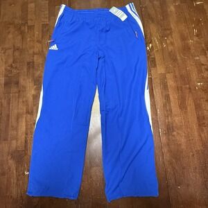 Adidas Track Pants Womens XL/2XL Blue E87773 3-Stripe Athletic Loose Baggy
